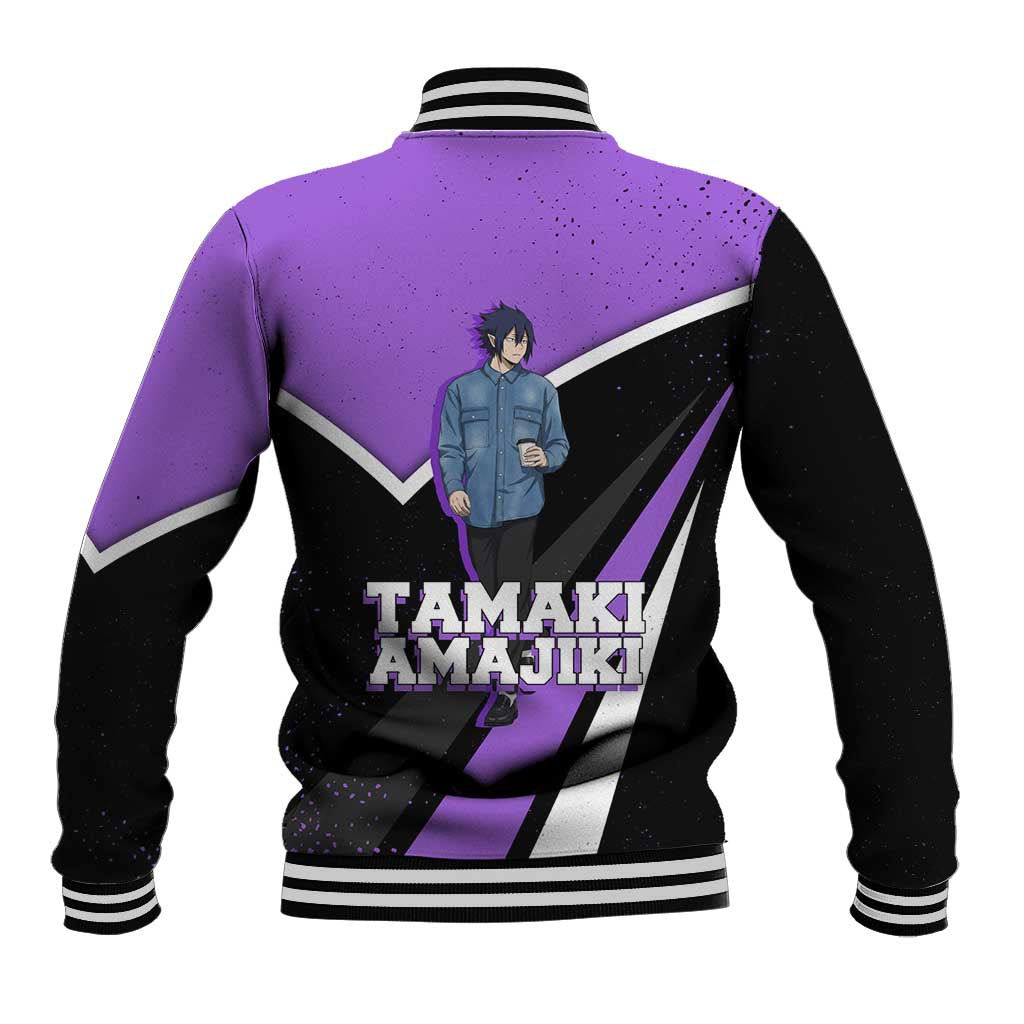 Tamaki Amajiki My Hero Academia Baseball Jacket Anime Grunge Splatter Graphic Style