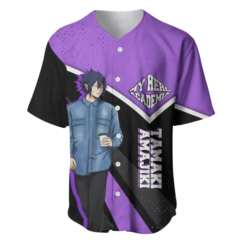 Tamaki Amajiki My Hero Academia Baseball Jersey Anime Grunge Splatter Graphic Style