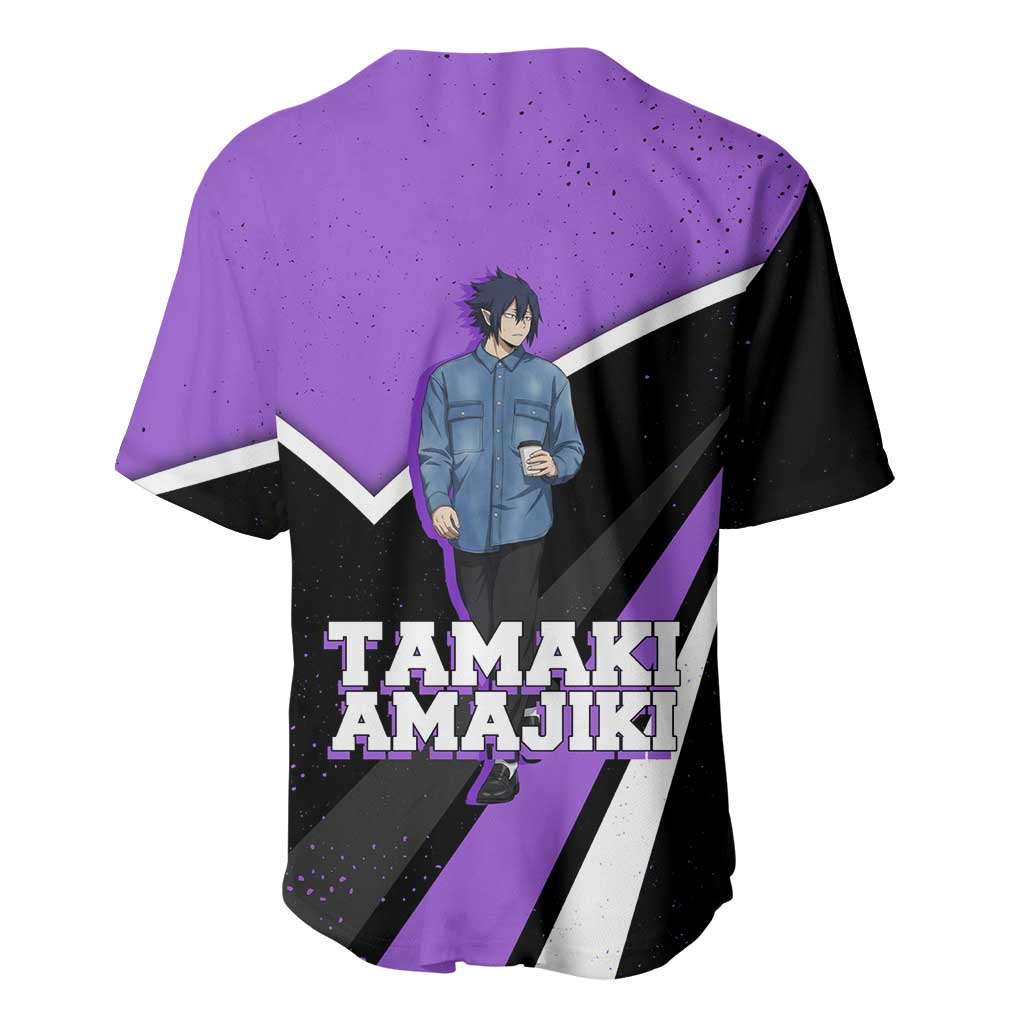 Tamaki Amajiki My Hero Academia Baseball Jersey Anime Grunge Splatter Graphic Style