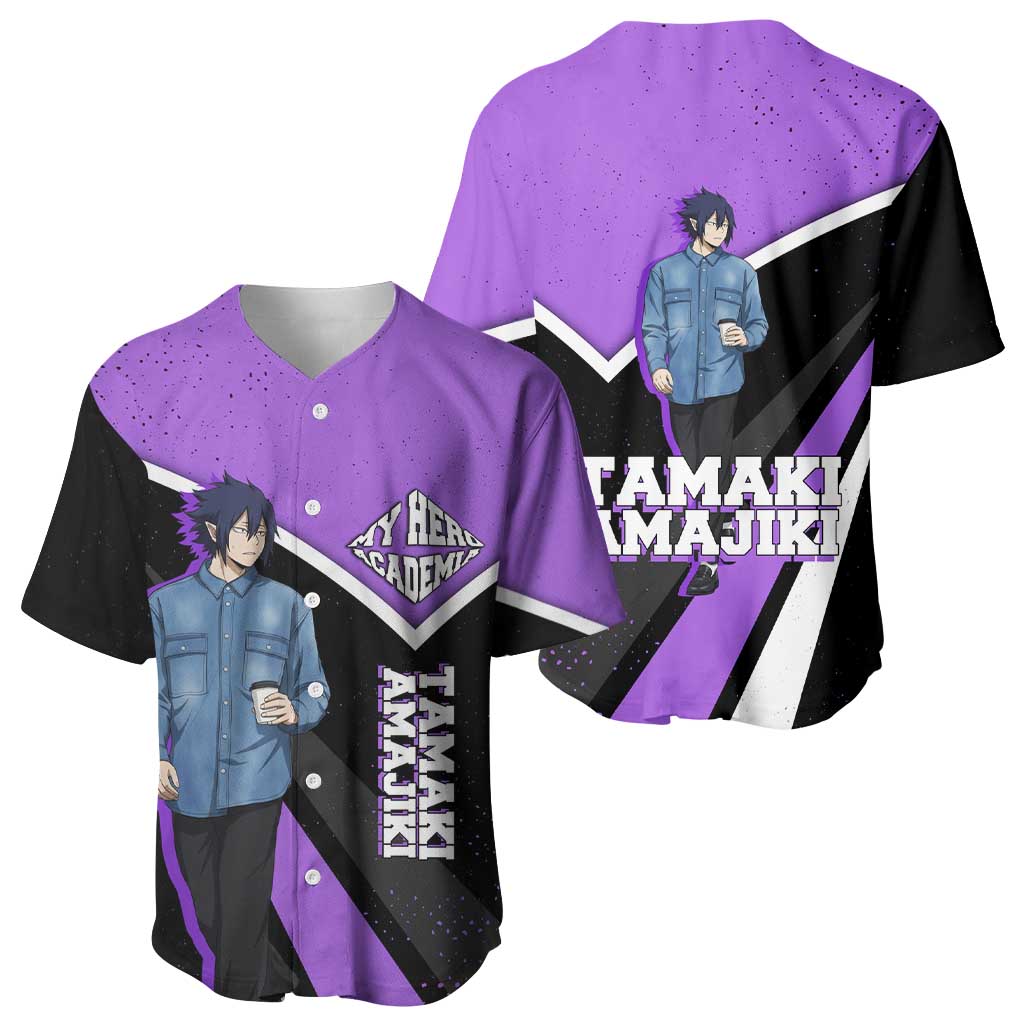 Tamaki Amajiki My Hero Academia Baseball Jersey Anime Grunge Splatter Graphic Style
