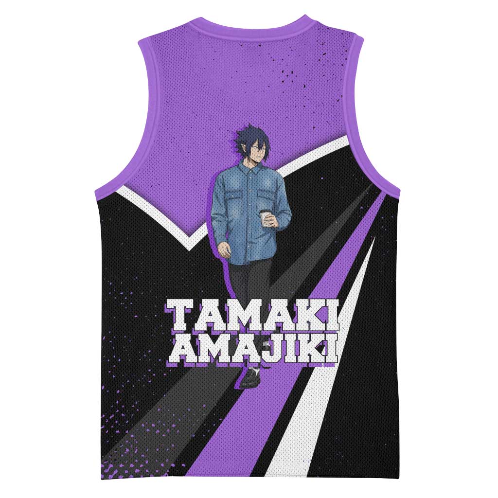 Tamaki Amajiki My Hero Academia Basketball Jersey Anime Grunge Splatter Graphic Style