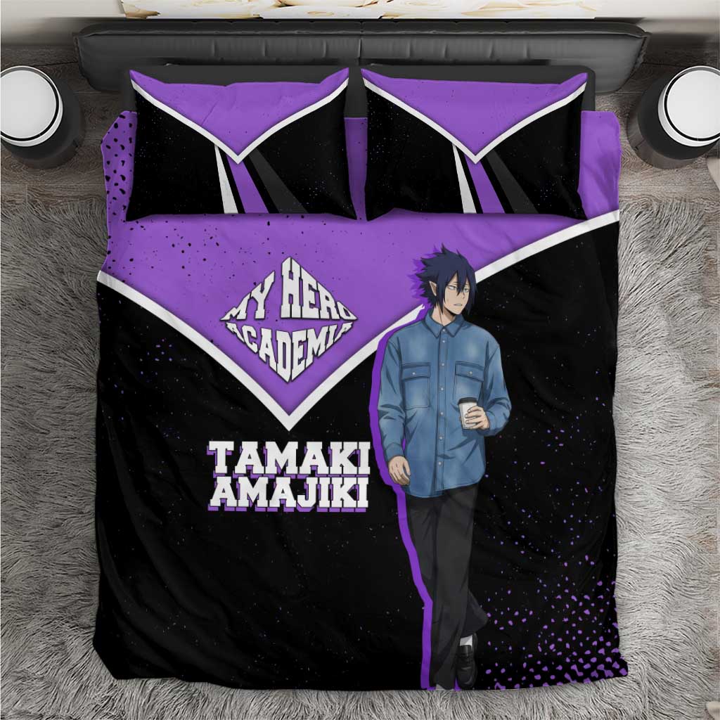 Tamaki Amajiki My Hero Academia Bedding Set Anime Grunge Splatter Graphic Style