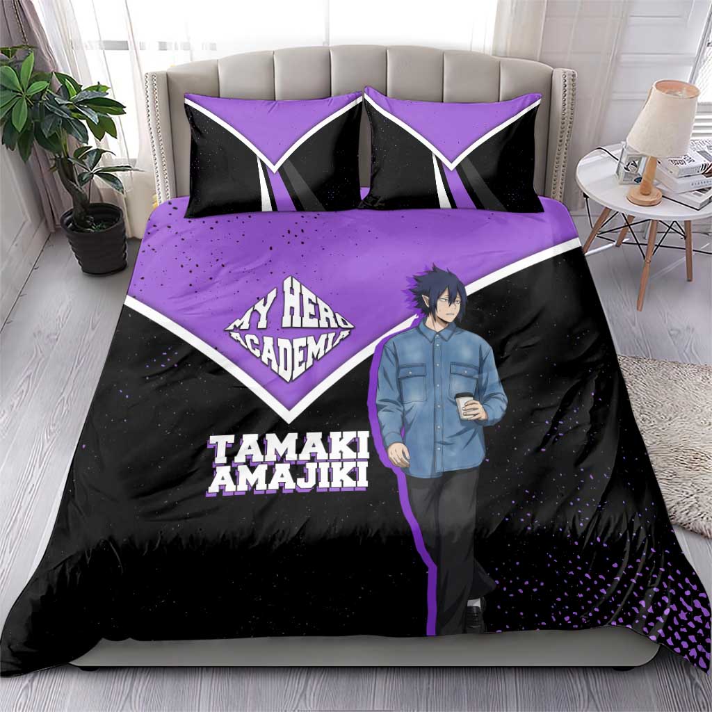Tamaki Amajiki My Hero Academia Bedding Set Anime Grunge Splatter Graphic Style