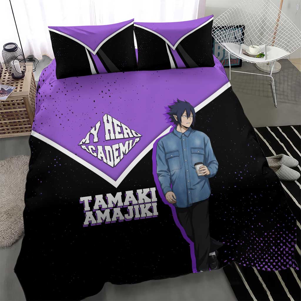 Tamaki Amajiki My Hero Academia Bedding Set Anime Grunge Splatter Graphic Style