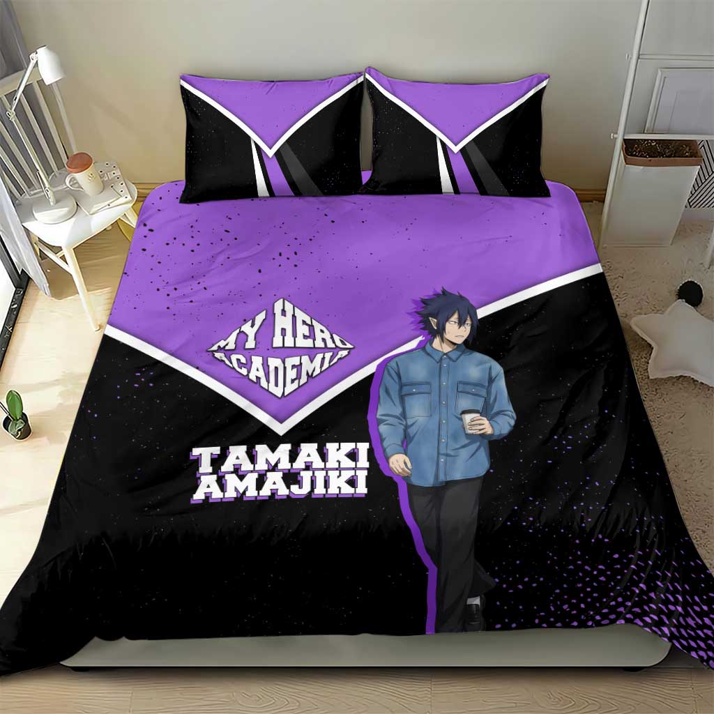 Tamaki Amajiki My Hero Academia Bedding Set Anime Grunge Splatter Graphic Style