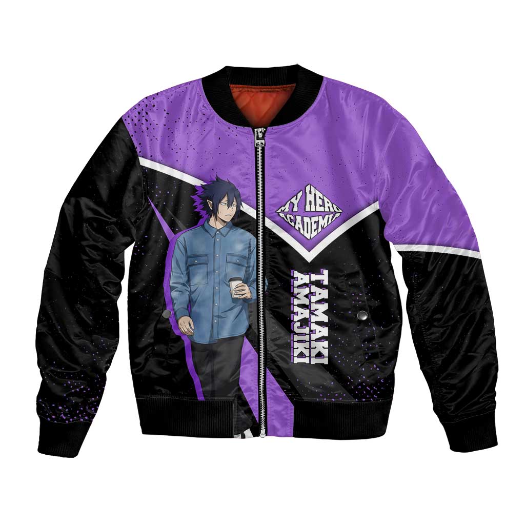 Tamaki Amajiki My Hero Academia Bomber Jacket Anime Grunge Splatter Graphic Style