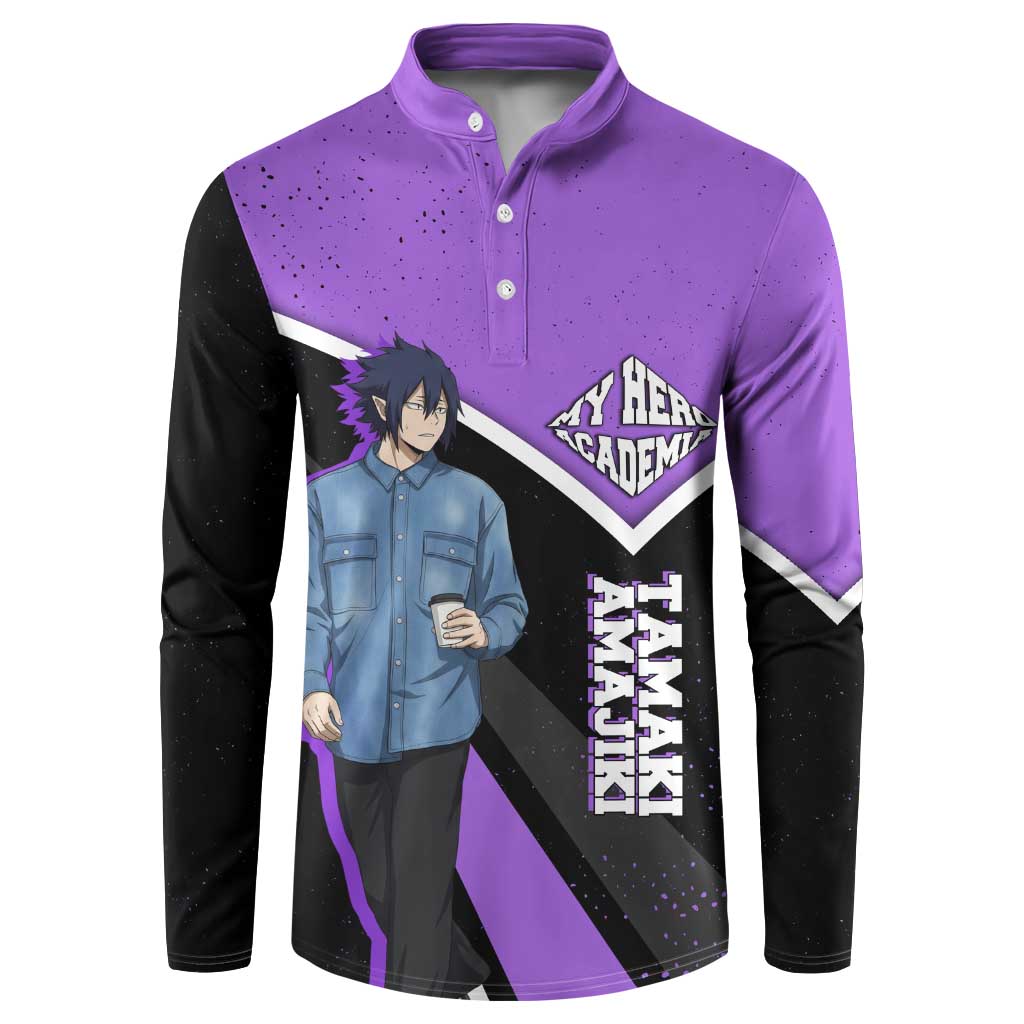 Tamaki Amajiki My Hero Academia Button Sweatshirt Anime Grunge Splatter Graphic Style