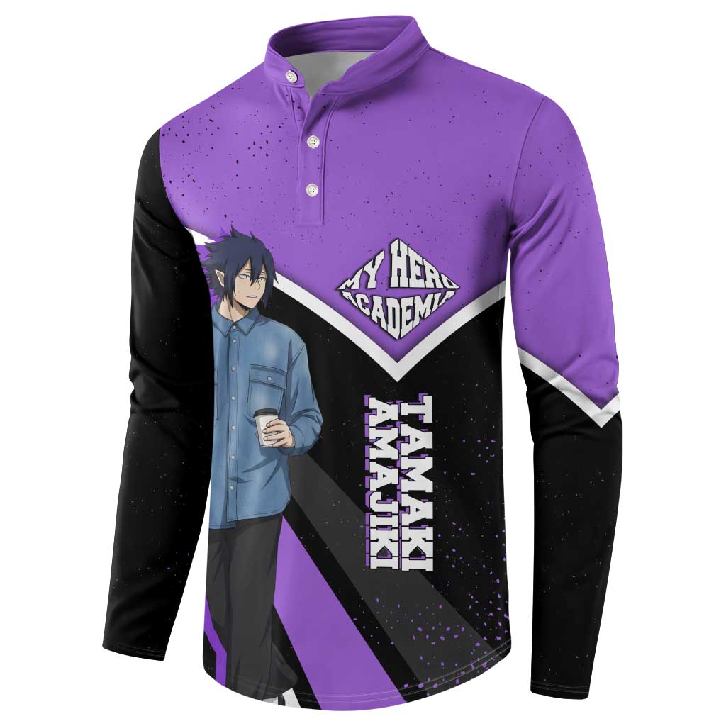 Tamaki Amajiki My Hero Academia Button Sweatshirt Anime Grunge Splatter Graphic Style