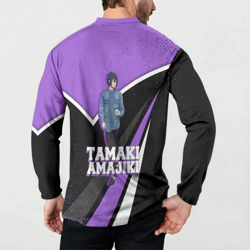 Tamaki Amajiki My Hero Academia Button Sweatshirt Anime Grunge Splatter Graphic Style