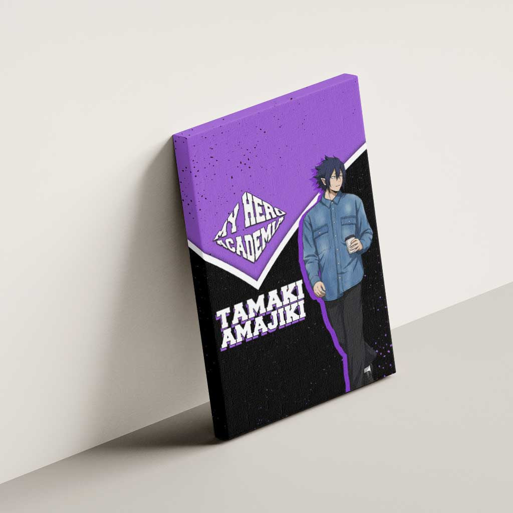 Tamaki Amajiki My Hero Academia Canvas Wall Art Anime Grunge Splatter Graphic Style