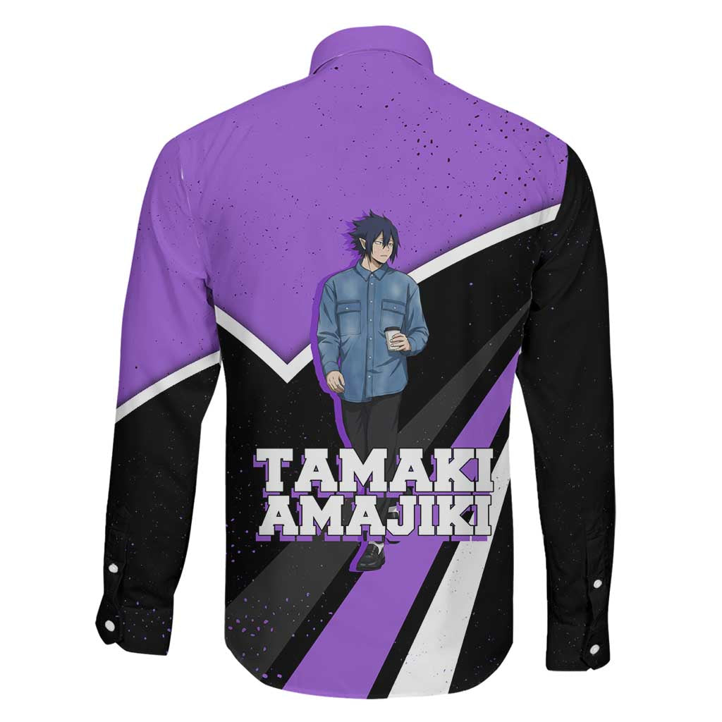 Tamaki Amajiki My Hero Academia Family Matching Off Shoulder Maxi Dress and Hawaiian Shirt Anime Grunge Splatter Graphic Style