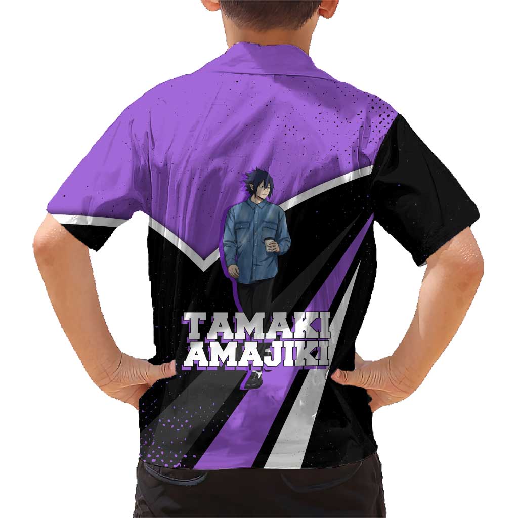 Tamaki Amajiki My Hero Academia Family Matching Short Sleeve Bodycon Dress and Hawaiian Shirt Anime Grunge Splatter Graphic Style