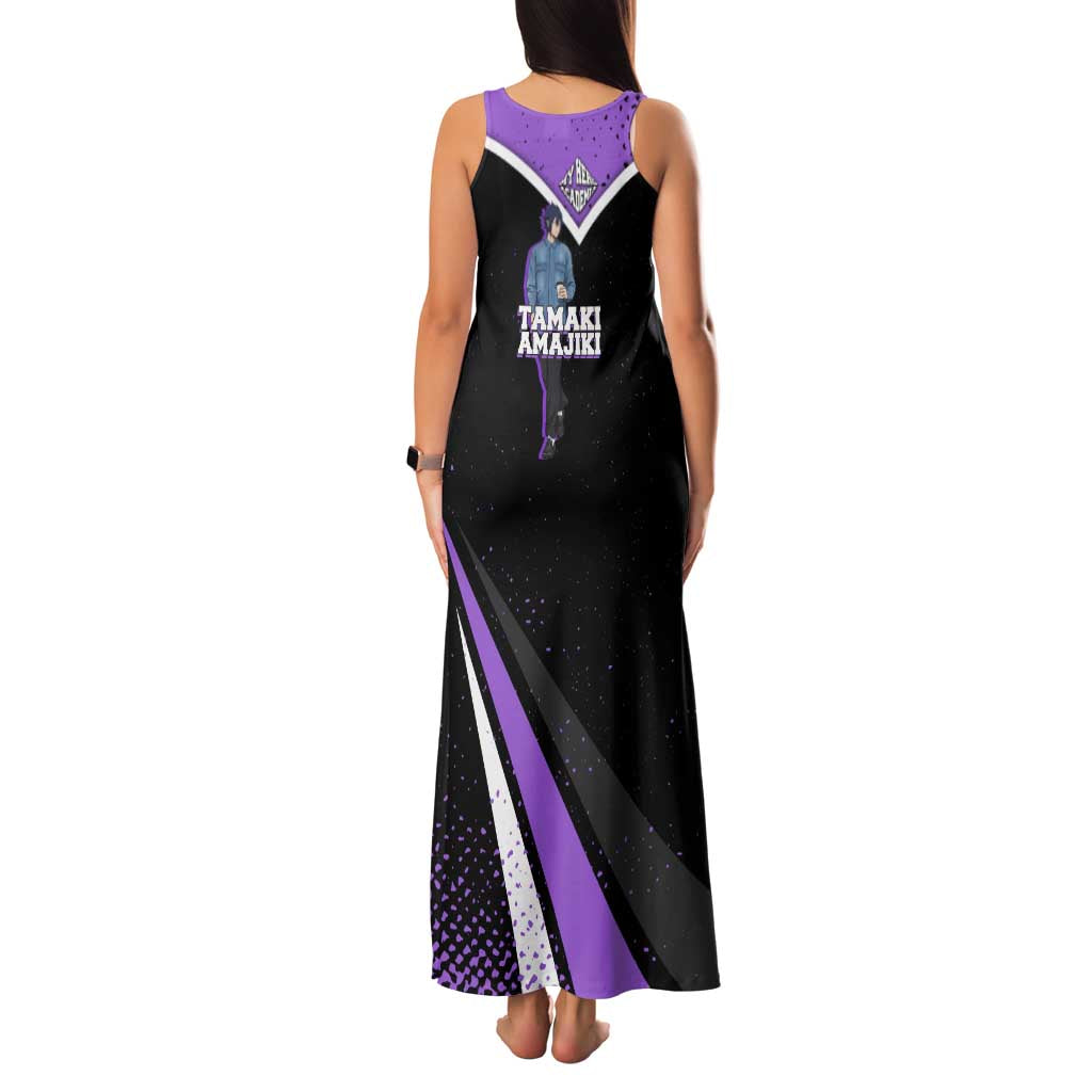Tamaki Amajiki My Hero Academia Family Matching Tank Maxi Dress and Hawaiian Shirt Anime Grunge Splatter Graphic Style