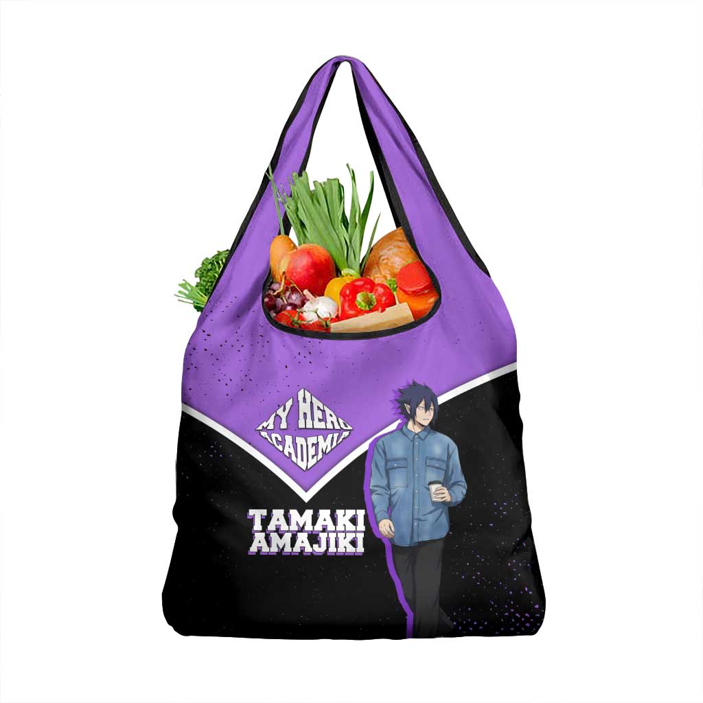 Tamaki Amajiki My Hero Academia Grocery Bag Anime Grunge Splatter Graphic Style