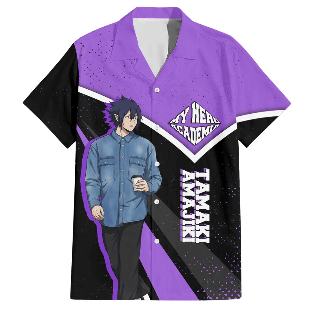 Tamaki Amajiki My Hero Academia Hawaiian Shirt Anime Grunge Splatter Graphic Style