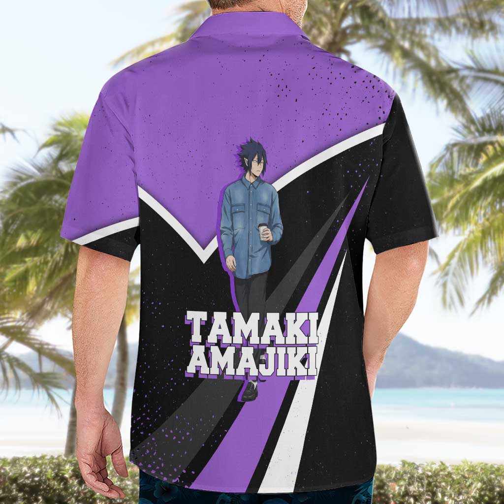 Tamaki Amajiki My Hero Academia Hawaiian Shirt Anime Grunge Splatter Graphic Style