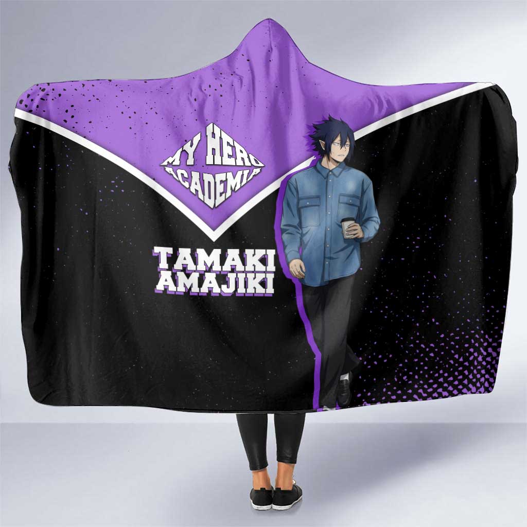 Tamaki Amajiki My Hero Academia Hooded Blanket Anime Grunge Splatter Graphic Style
