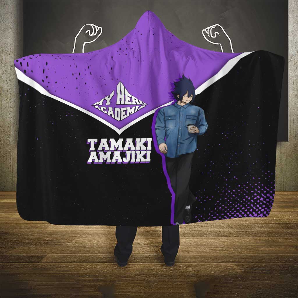 Tamaki Amajiki My Hero Academia Hooded Blanket Anime Grunge Splatter Graphic Style
