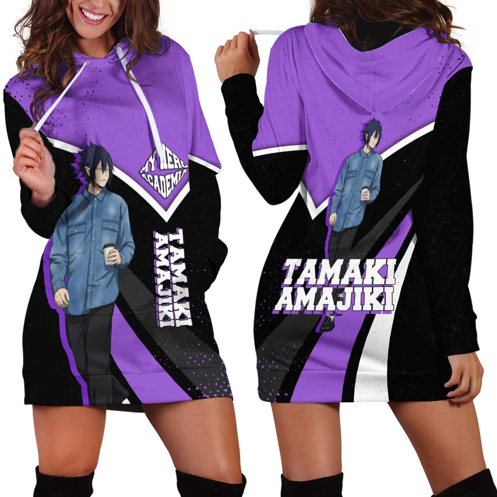 Tamaki Amajiki My Hero Academia Hoodie Dress Anime Grunge Splatter Graphic Style
