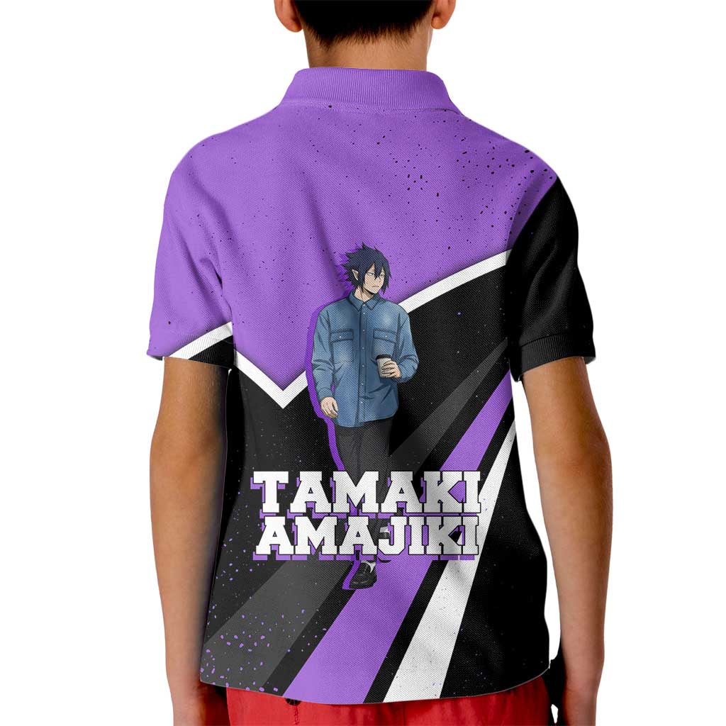 Tamaki Amajiki My Hero Academia Kid Polo Shirt Anime Grunge Splatter Graphic Style