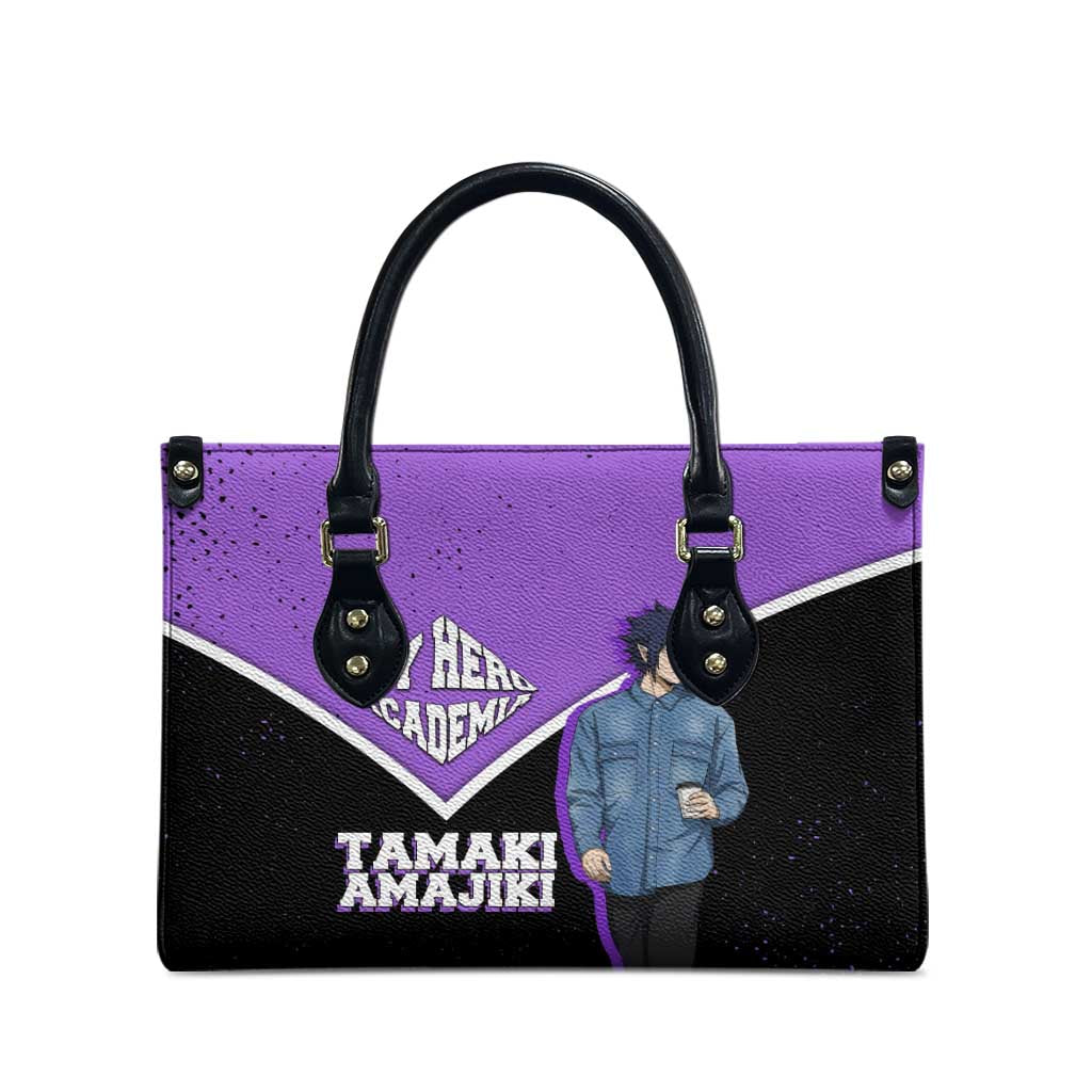Tamaki Amajiki My Hero Academia Leather Bag Anime Grunge Splatter Graphic Style