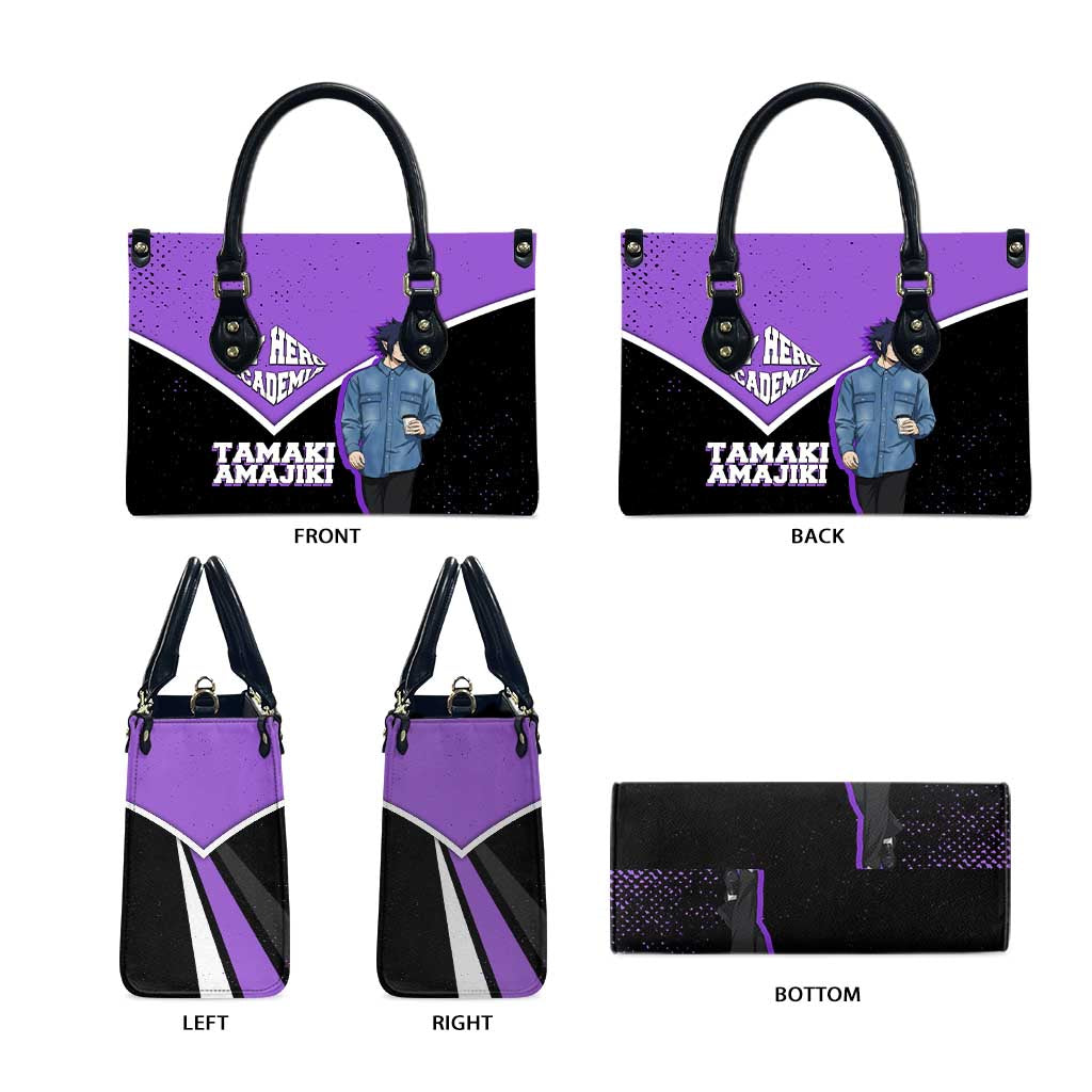 Tamaki Amajiki My Hero Academia Leather Bag Anime Grunge Splatter Graphic Style
