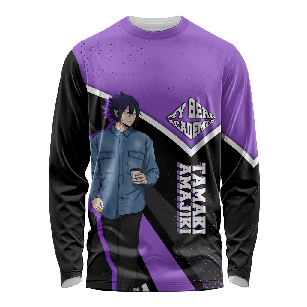 Tamaki Amajiki My Hero Academia Long Sleeve Shirt Anime Grunge Splatter Graphic Style