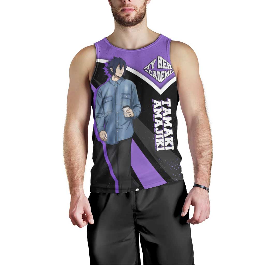 Tamaki Amajiki My Hero Academia Men Tank Top Anime Grunge Splatter Graphic Style