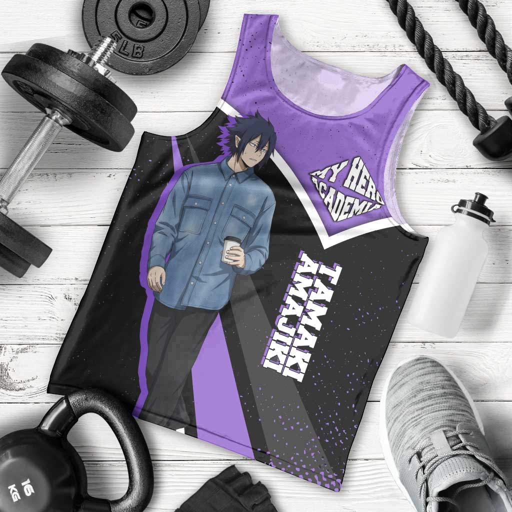 Tamaki Amajiki My Hero Academia Men Tank Top Anime Grunge Splatter Graphic Style