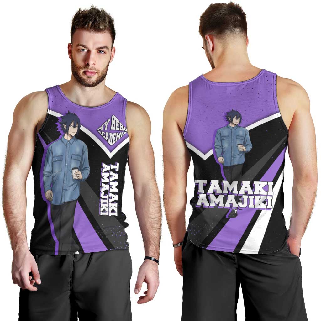 Tamaki Amajiki My Hero Academia Men Tank Top Anime Grunge Splatter Graphic Style