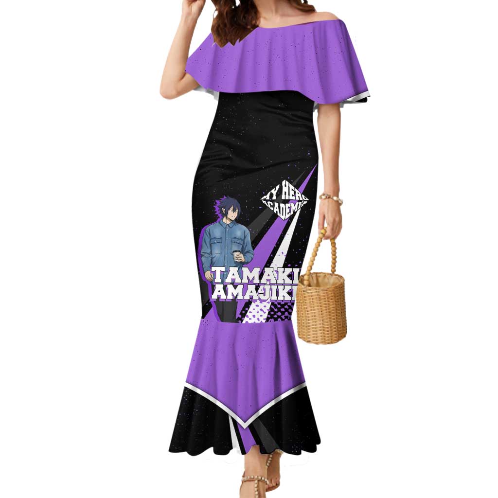 Tamaki Amajiki My Hero Academia Mermaid Dress Anime Grunge Splatter Graphic Style