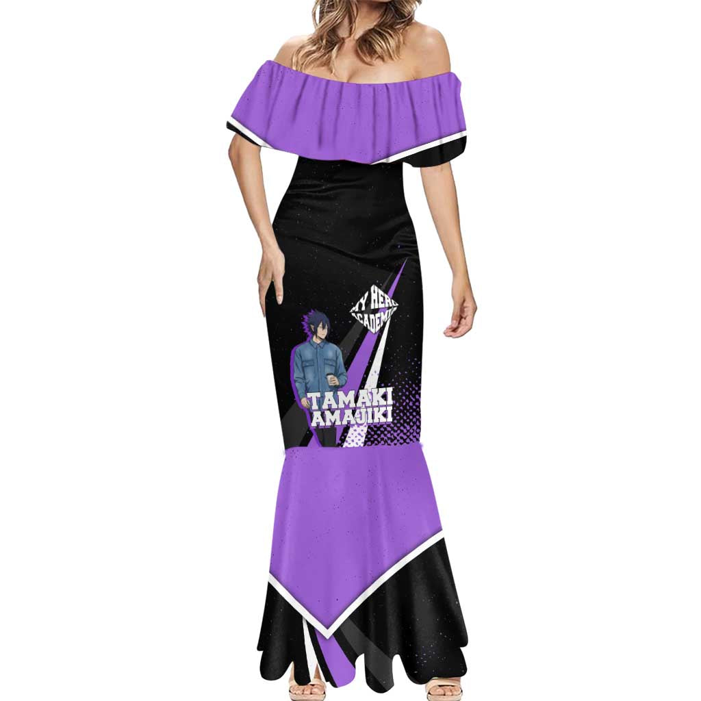 Tamaki Amajiki My Hero Academia Mermaid Dress Anime Grunge Splatter Graphic Style