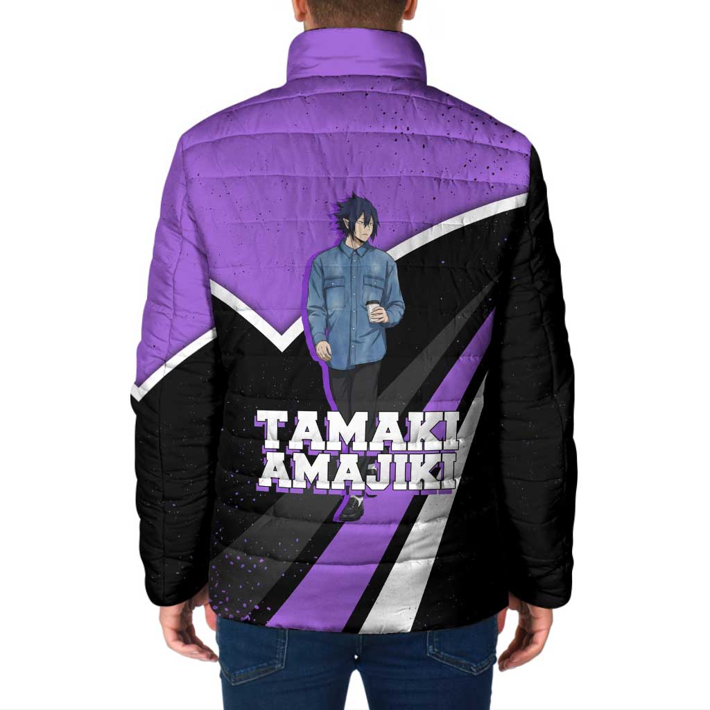Tamaki Amajiki My Hero Academia Padded Jacket Anime Grunge Splatter Graphic Style