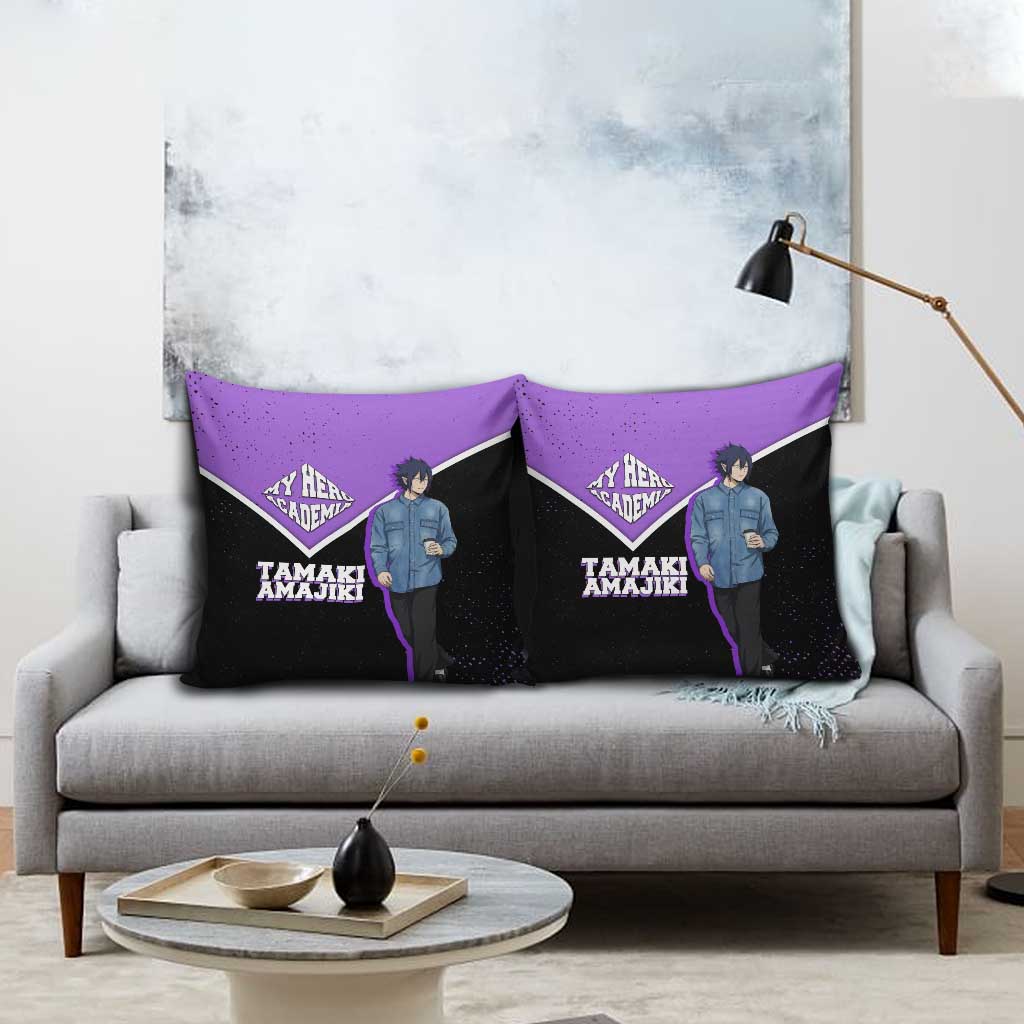 Tamaki Amajiki My Hero Academia Pillow Cover Anime Grunge Splatter Graphic Style