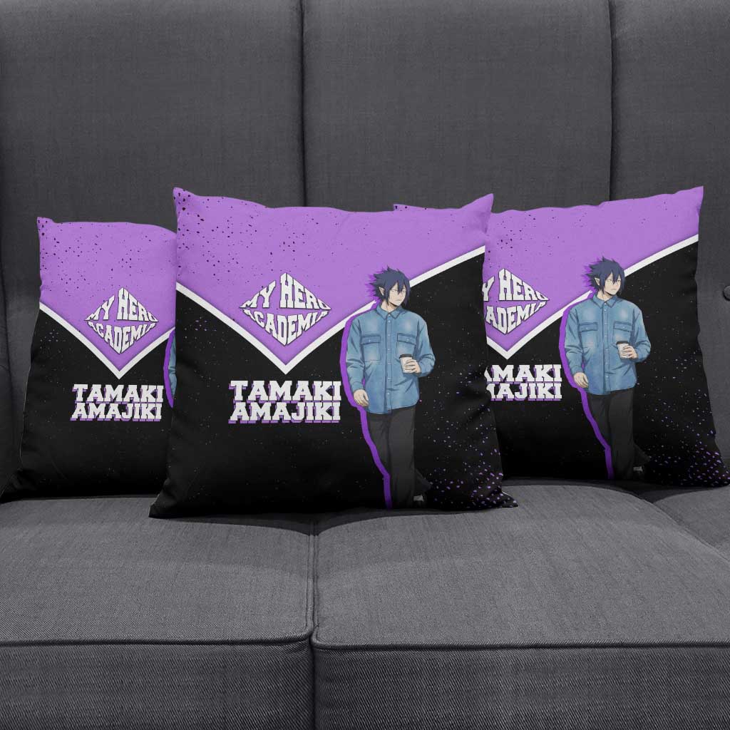 Tamaki Amajiki My Hero Academia Pillow Cover Anime Grunge Splatter Graphic Style