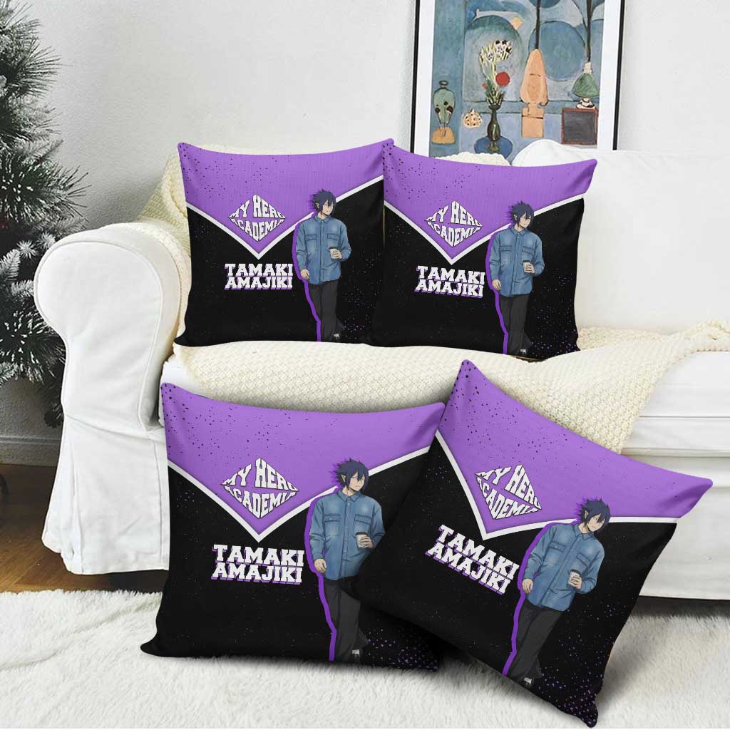 Tamaki Amajiki My Hero Academia Pillow Cover Anime Grunge Splatter Graphic Style