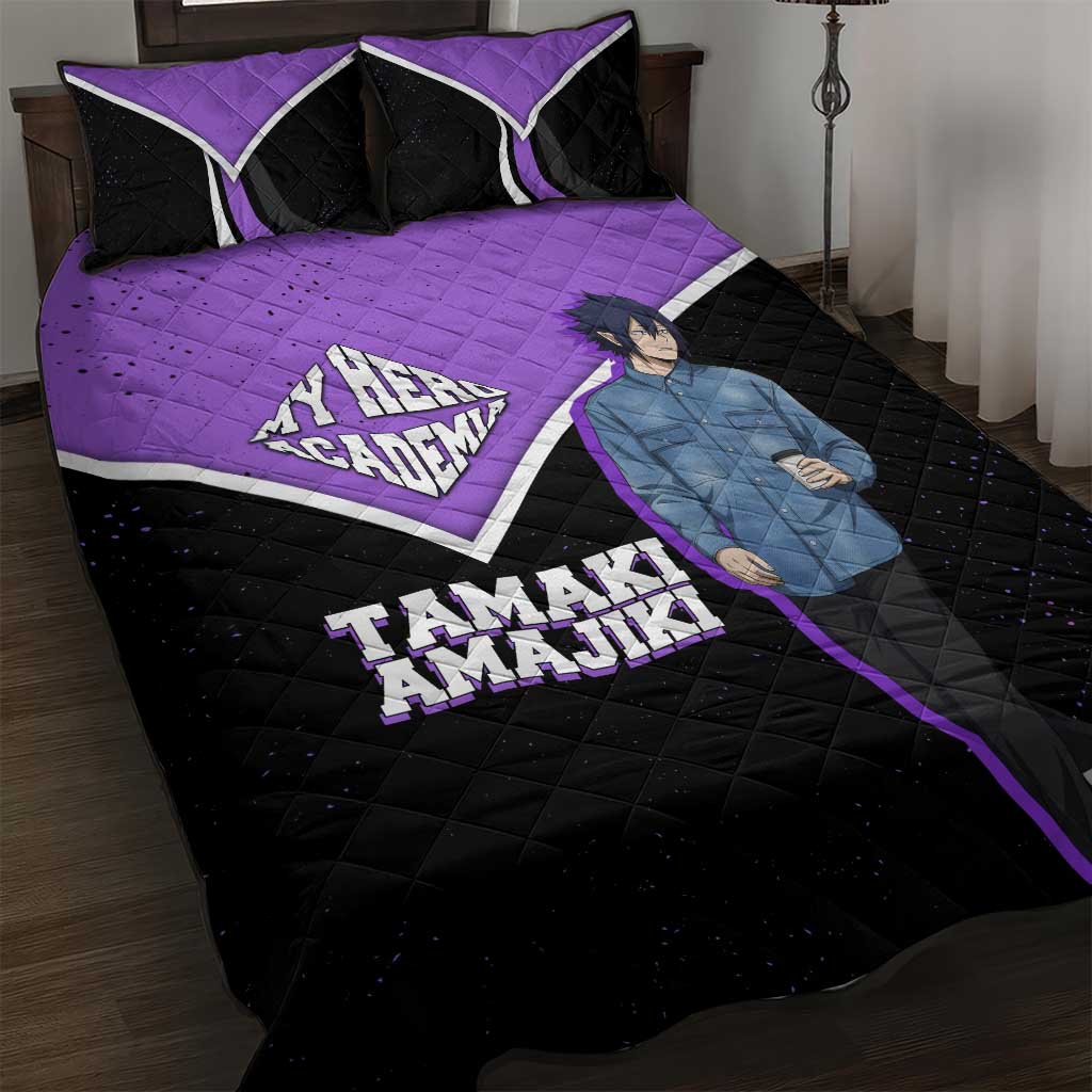 Tamaki Amajiki My Hero Academia Quilt Bed Set Anime Grunge Splatter Graphic Style