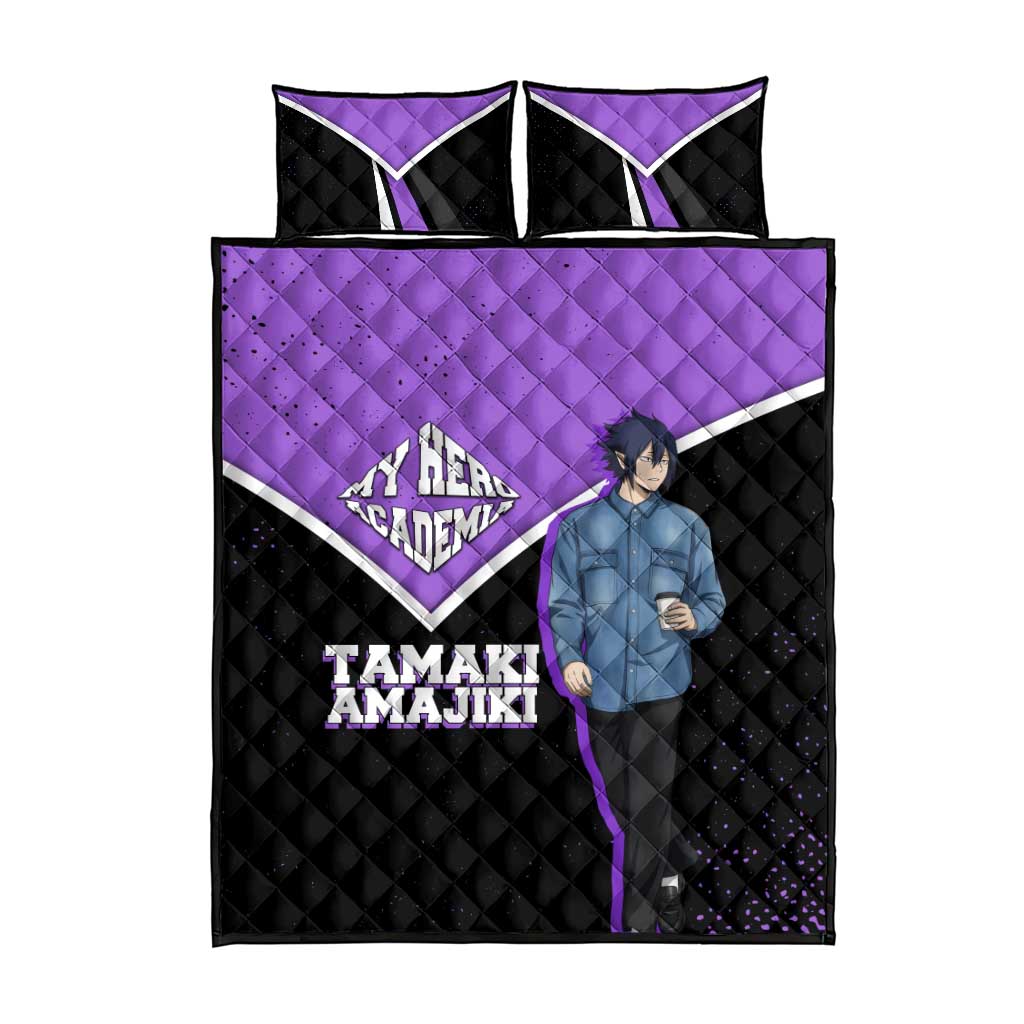Tamaki Amajiki My Hero Academia Quilt Bed Set Anime Grunge Splatter Graphic Style
