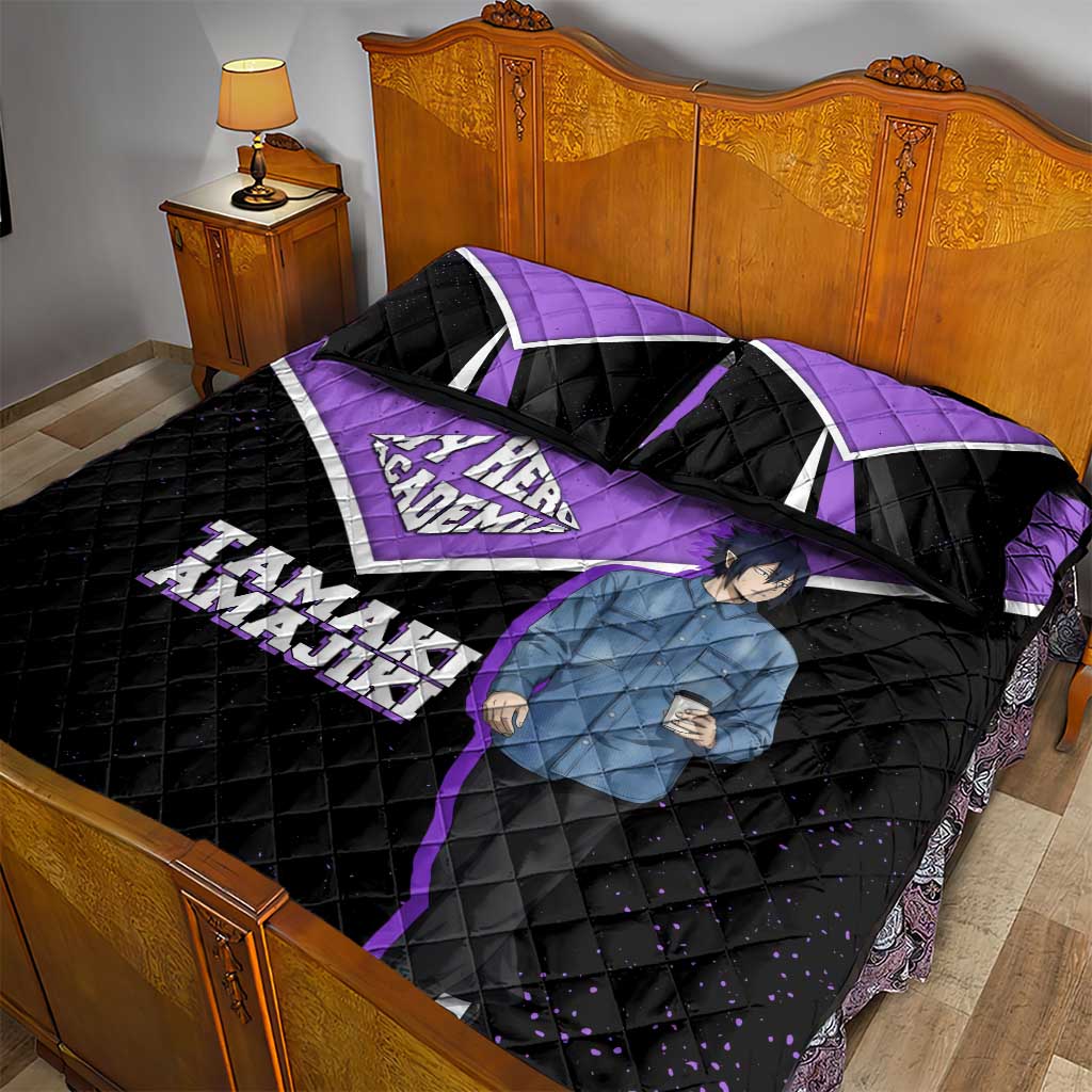 Tamaki Amajiki My Hero Academia Quilt Bed Set Anime Grunge Splatter Graphic Style
