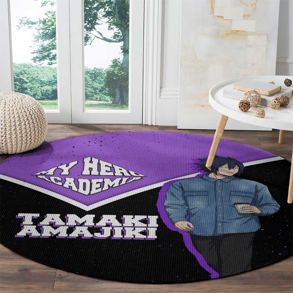 Tamaki Amajiki My Hero Academia Round Carpet Anime Grunge Splatter Graphic Style