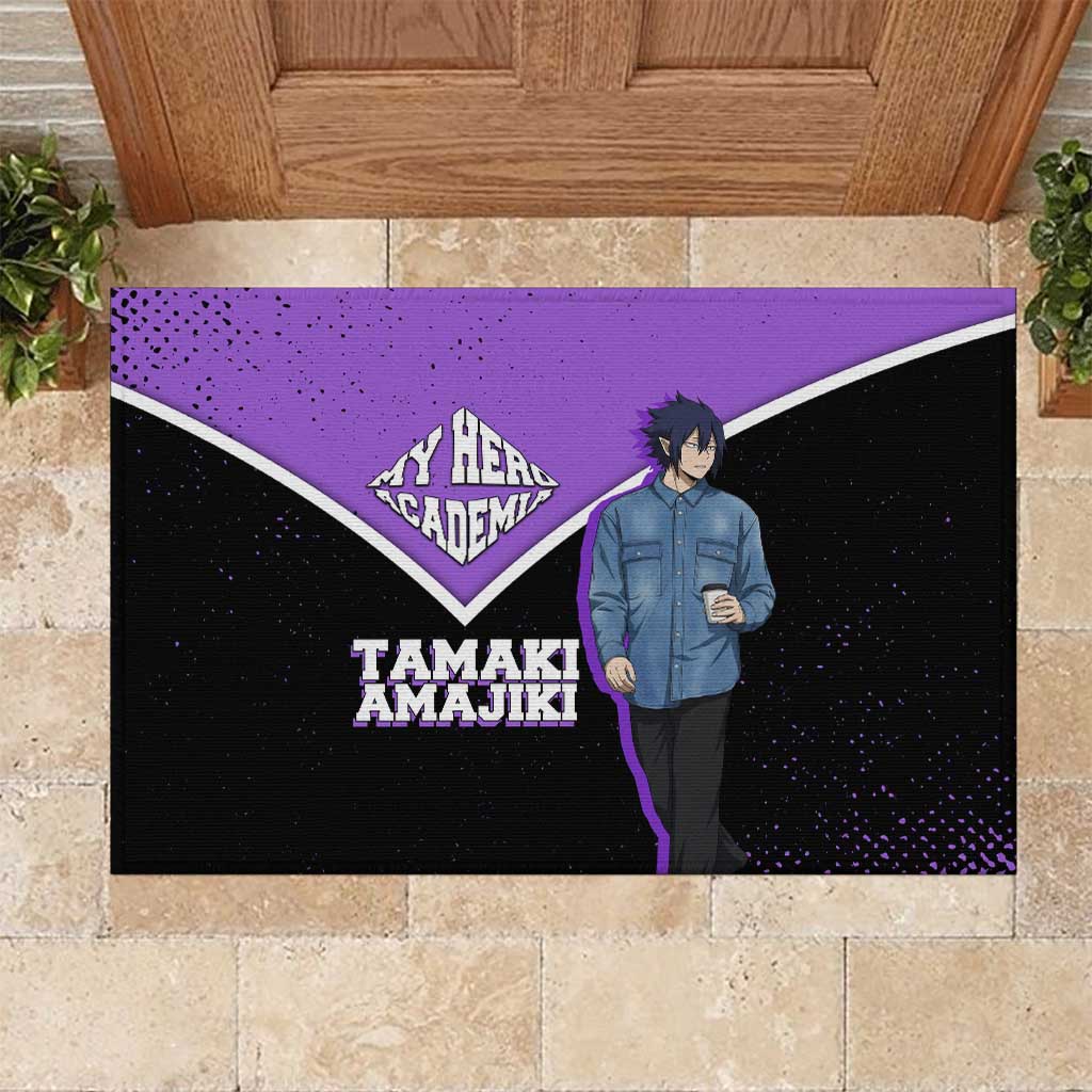 Tamaki Amajiki My Hero Academia Rubber Doormat Anime Grunge Splatter Graphic Style