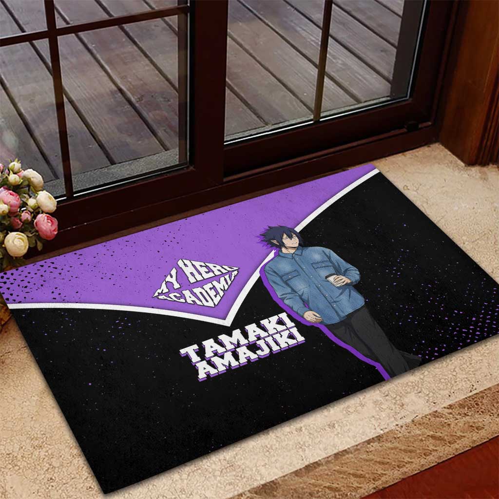 Tamaki Amajiki My Hero Academia Rubber Doormat Anime Grunge Splatter Graphic Style