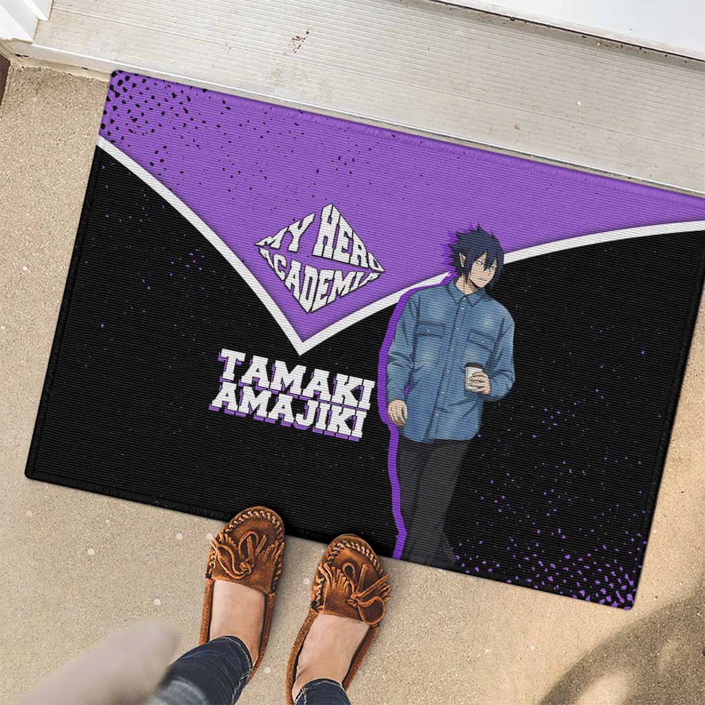 Tamaki Amajiki My Hero Academia Rubber Doormat Anime Grunge Splatter Graphic Style