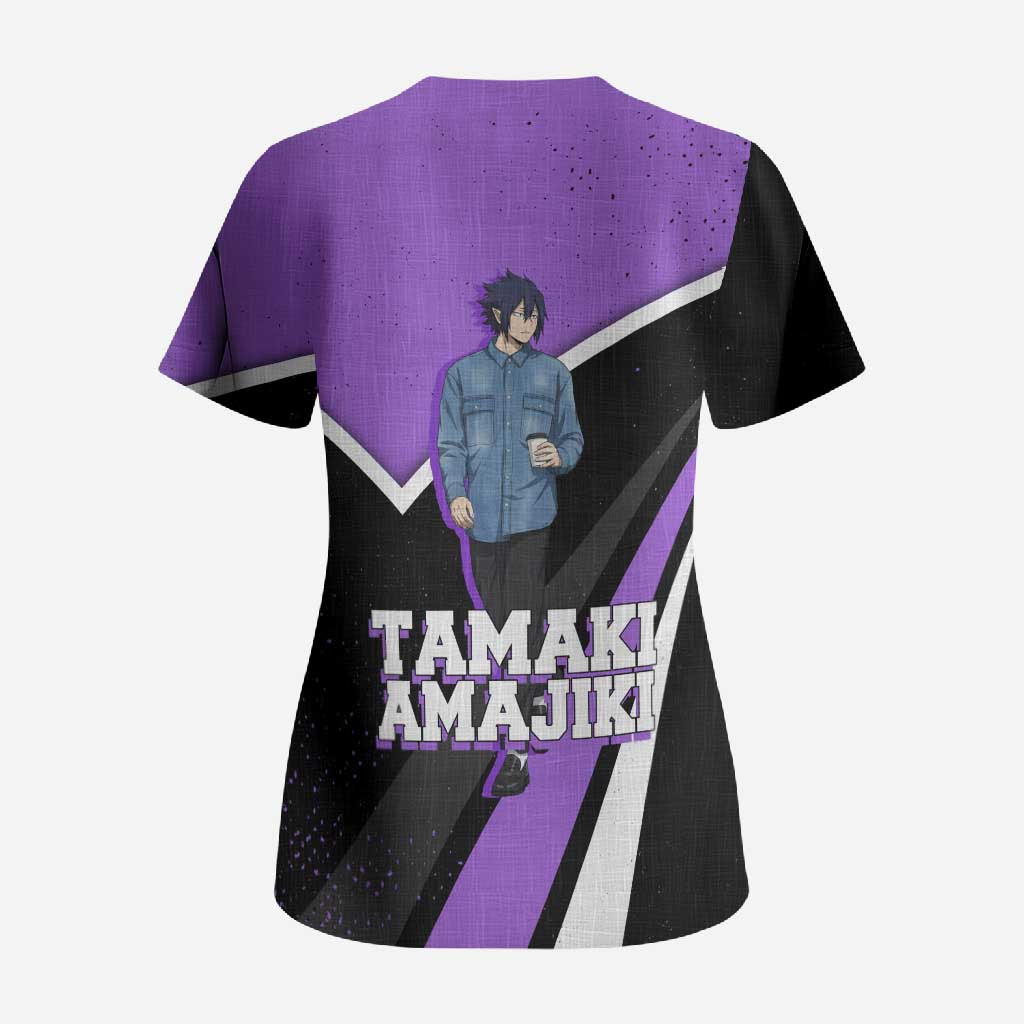 Tamaki Amajiki My Hero Academia Scrub Top Anime Grunge Splatter Graphic Style