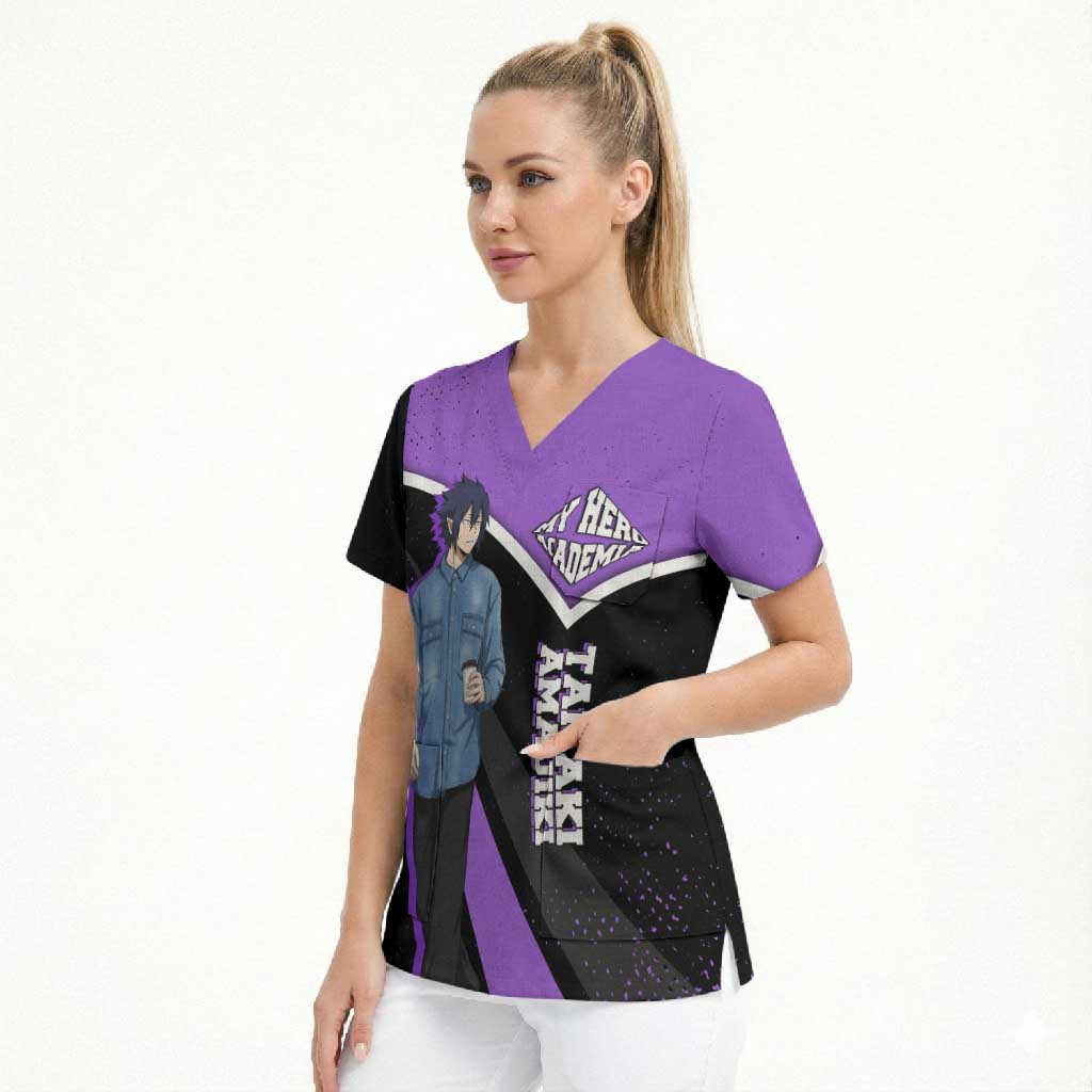 Tamaki Amajiki My Hero Academia Scrub Top Anime Grunge Splatter Graphic Style