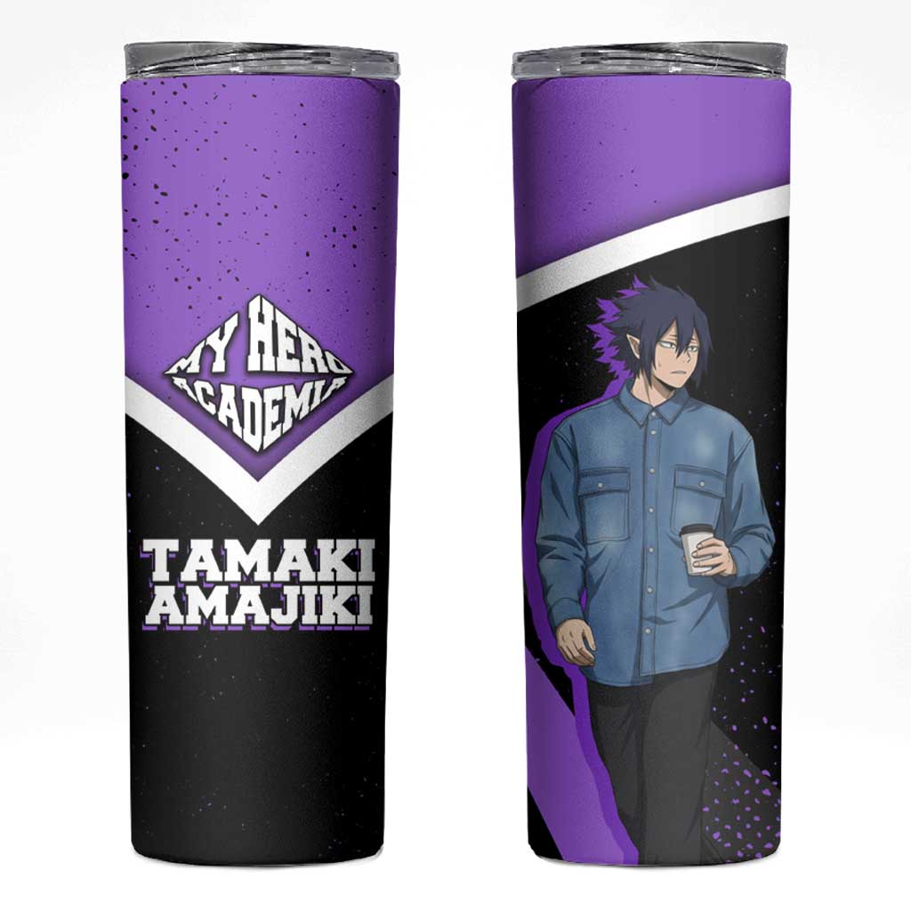 Tamaki Amajiki My Hero Academia Skinny Tumbler Anime Grunge Splatter Graphic Style