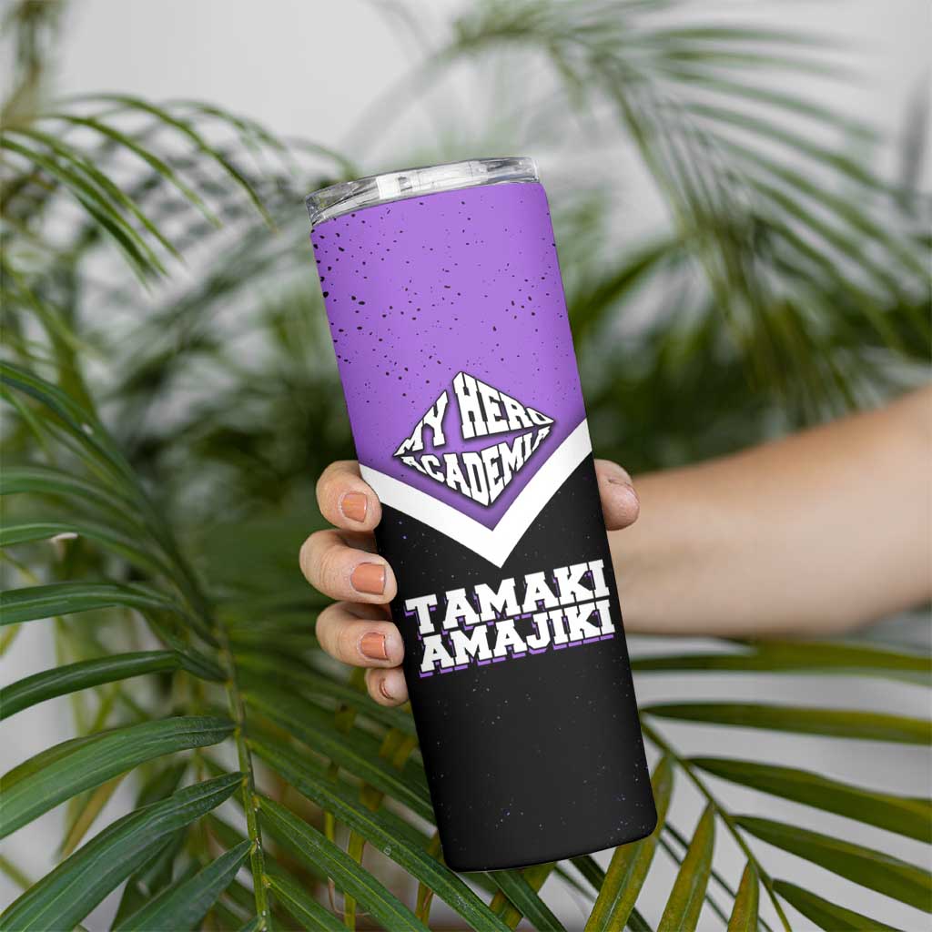 Tamaki Amajiki My Hero Academia Skinny Tumbler Anime Grunge Splatter Graphic Style