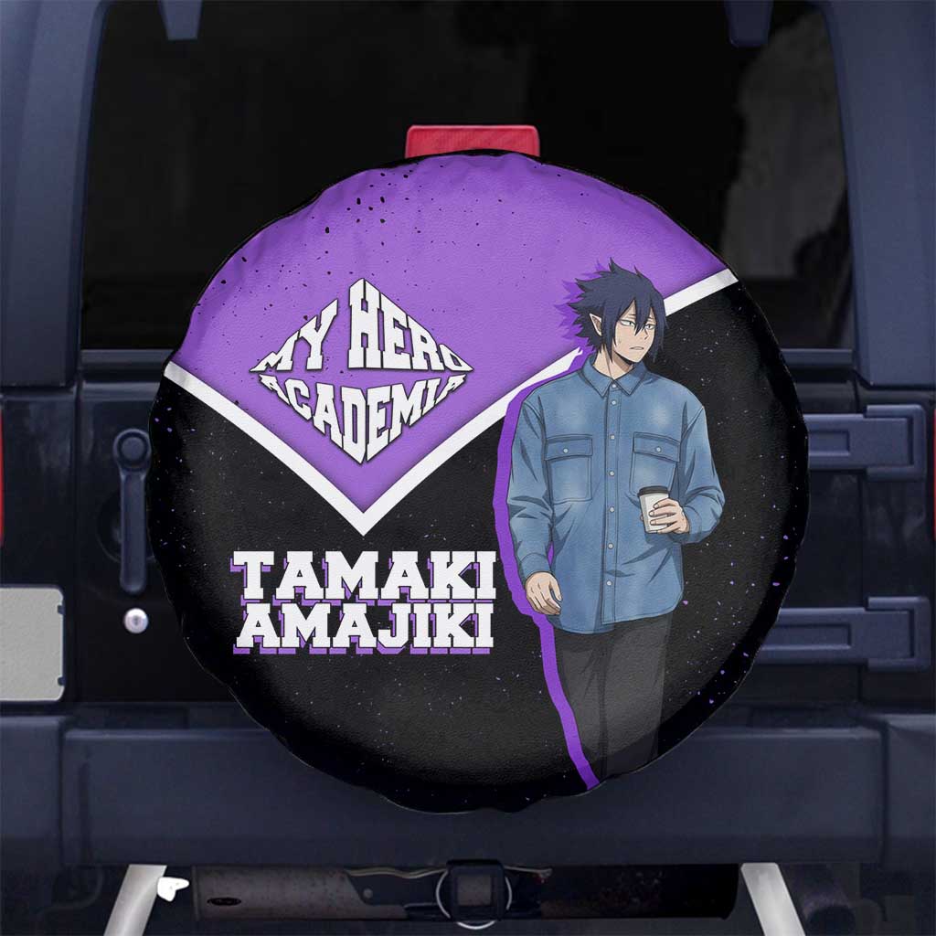 Tamaki Amajiki My Hero Academia Spare Tire Cover Anime Grunge Splatter Graphic Style