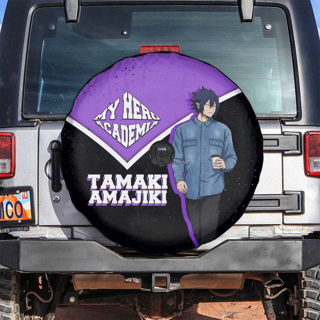 Tamaki Amajiki My Hero Academia Spare Tire Cover Anime Grunge Splatter Graphic Style
