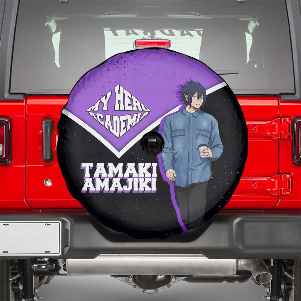 Tamaki Amajiki My Hero Academia Spare Tire Cover Anime Grunge Splatter Graphic Style